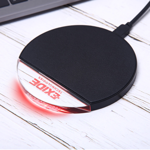 Wireless charger with crystal